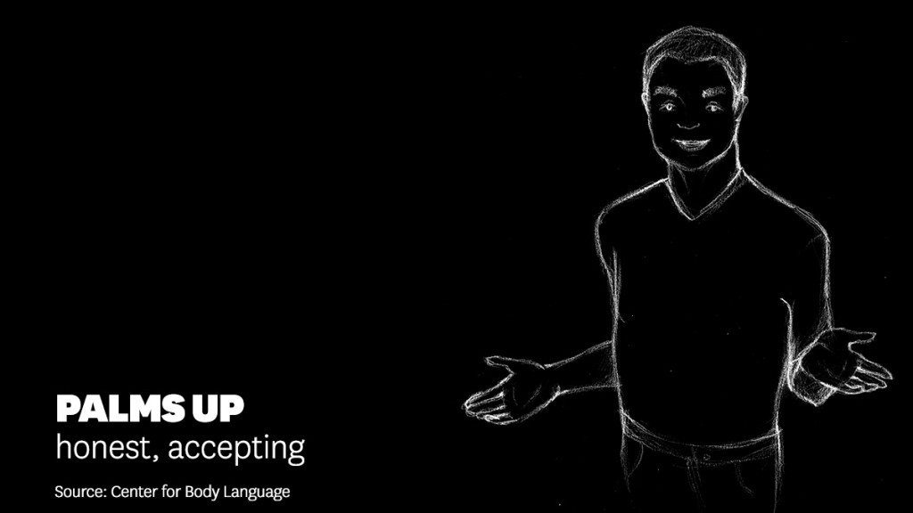 Body Language Honest Posture Body Language - Palms Up Demonstrate Honest, Accepting Posture