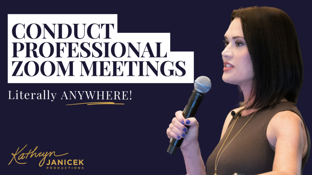 conduct professional Zoom meetings