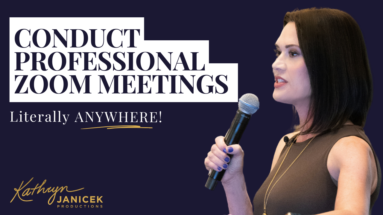 conduct professional Zoom meetings