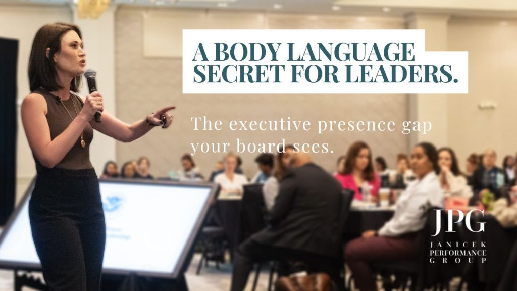 A body language secret for leaders