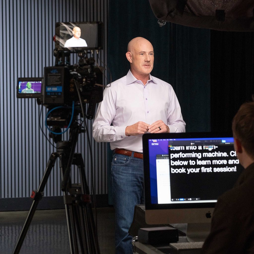 ted giving some on-camera training